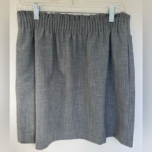 J. Crew Mercantile Elastic Waist Gray Lined Skirt- Size 4, NWOT